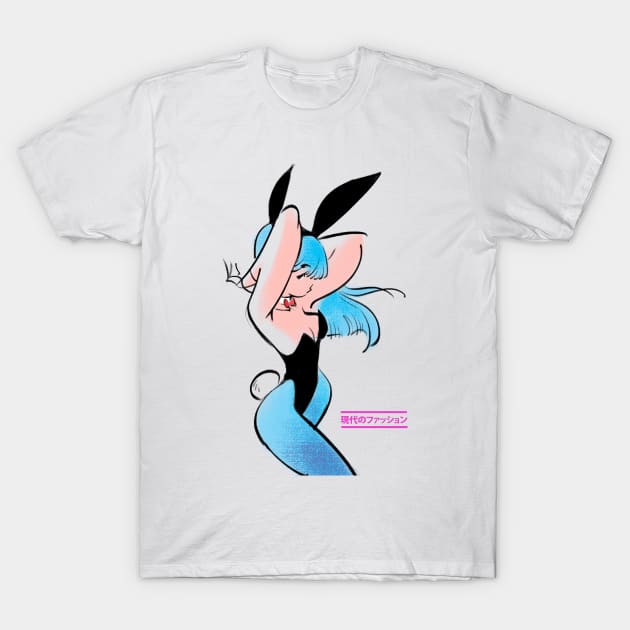 Bunny Girl T-Shirt by philtomato